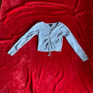 Material girl sweater, blue, M